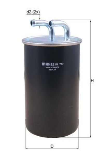 MAHLE Fuel filter KL 737
