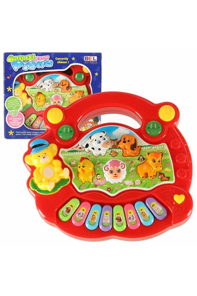 MC Micostore Pian interactiv FLOOP cu sunete de animale, lumini si melodii, 1...