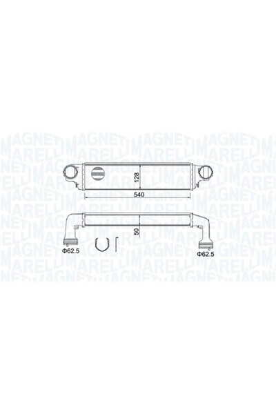 MAGNETI MARELLI Intercooler, compresor 351319204890