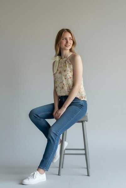 Naf Naf Tricou Rachel Light Beige