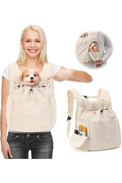 Generic Pet Bag Carrier Backpack, Adjustable Dog Front Carrier Backpack,Porta...