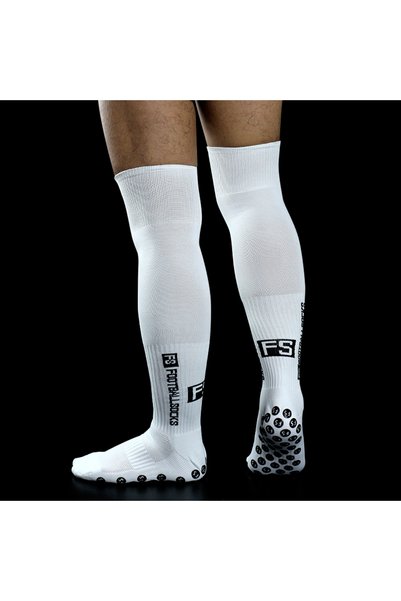 Choice Beige New Long FS Soccer Socks Men Women Sports Round Silicone Non-Sli...