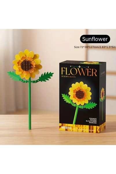 Choice 5016 DIY Bouquet Building Blocks Single Flower Plastic Toys Small Part...