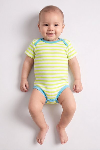 Bon Bebe Toddlers Boy 3 Pieces Allover Print Bodysuits, Multicolor