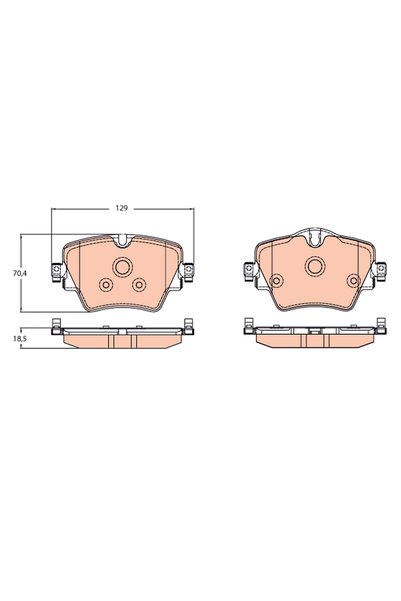 TRW Set placute frana, disc frana GDB2098
