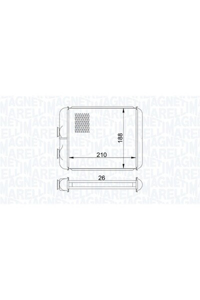 MAGNETI MARELLI Schimbator caldura, incalzire habitaclu 350218407000