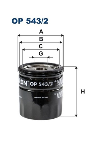 Filtron Oil filter OP 543/2