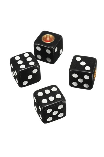 Choice Black 4PCS Dice Tire Valve Plugs Car Wheel Caps Bicycle Motorcycle Car...