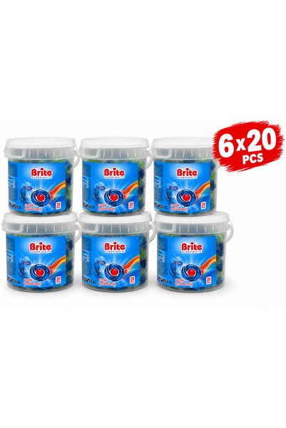 Brite Set 6x 20 capsule detergent Universal