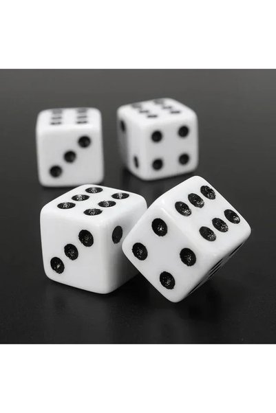 Choice White 4PCS Dice Tire Valve Plugs Car Wheel Caps Bicycle Motorcycle Car...