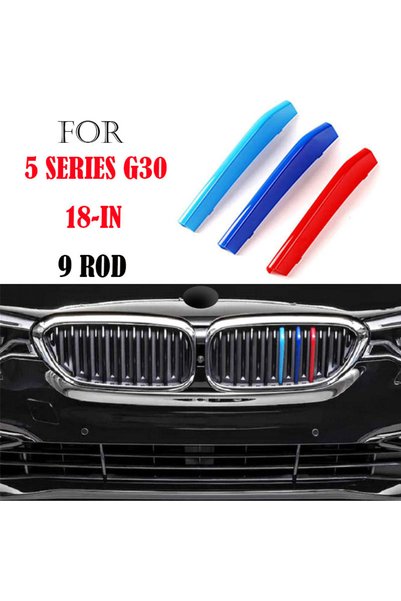 Choice G30 18-in 3PCS M Performance Car Racing Grille Strip Trim Clip For BMW...