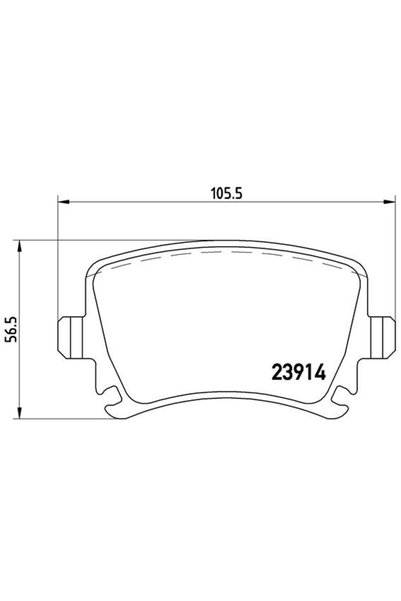 Brembo Σετ τακακιών φρένων, δισκόφρενο P 85 095