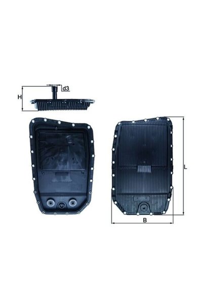 MAHLE Κάρτερ λαδιού, αυτόματο κιβώτιο ταχυτήτων HX 152
