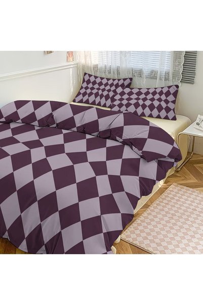 Generic Soft Boho Brushed 3Pcs Bed Set, Bohemian Decor Pattern Print Duvet Cover