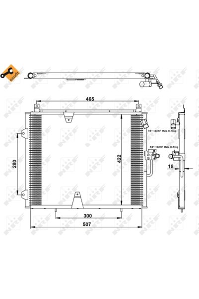 NRF Condensator, climatizare 35129