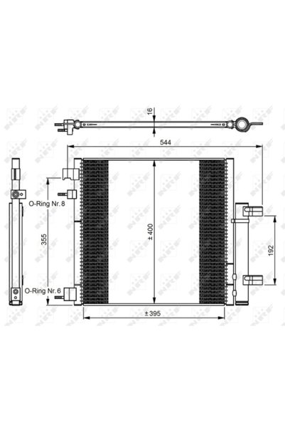 NRF Condensator, climatizare 350048