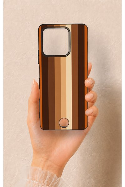Vip Case Reeder S71 Compatible Autumn Lines Patterned Silicone Case