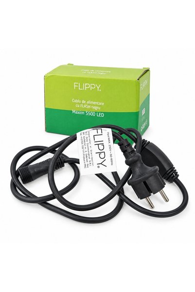 Evolium Cablu de Alimentare pentru Instalatie de Craciun, Negru, Evolium, cu ...