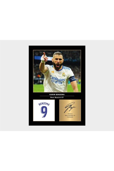 Generic Karim Benzema Signed A4 Printed Photo Picture Display Gift For Real M...