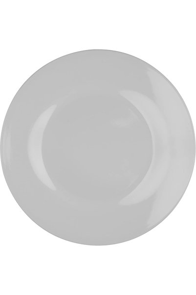 Generic طبق عشاء دائري أبيض مقاس 8 بوصة - 1×30