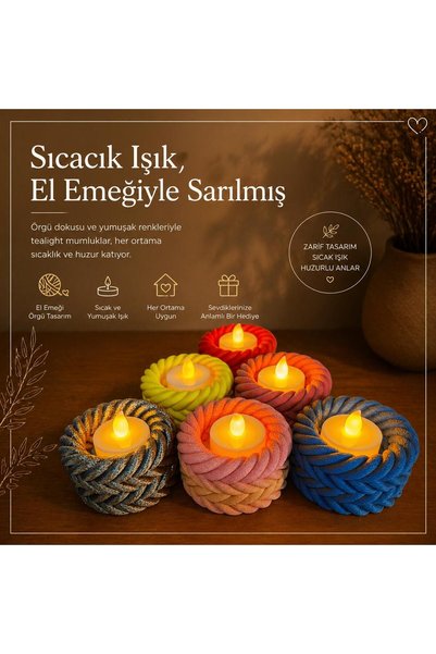 6'lı mumluk