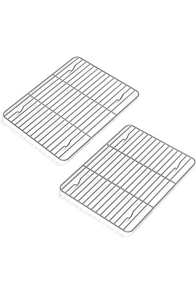 Generic 2 Pack Cooling Rack for Baking Stainless Steel, Heavy Duty Wire Rack ...