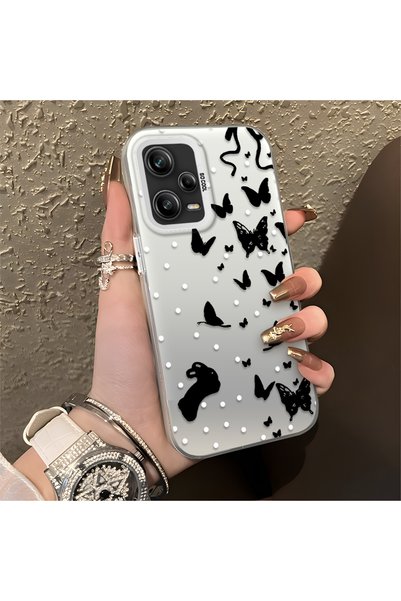CHICASELUX Redmi Note 12 Pro 5g Compatible Case with a Dot and Butterfly Patt...