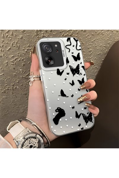 CHICASELUX Mi 13T/Mi 13t Pro Compatible Dot and Butterfly Combination Printed...