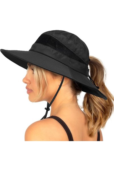 Generic Waterproof Bucket Sun Hat for Men and Women, Wide Brim Breathable Mes...