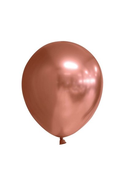 DAMUR Set of 12 Balloons, Innovation, Chrome Latex, 25 cm, Rose-Gold