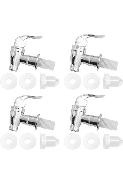 Generic 4PCS Beverage Dispenser Spigot Replacement ABS Plastic Press Type Fau...