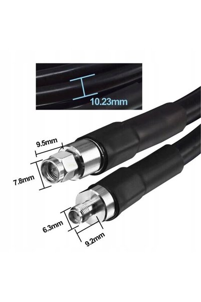 Amazon CABLU CONCENTRIC BMR-400 SMA NEGRU 5 m