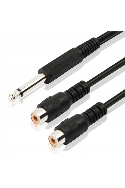 Amazon CABLU DE DISTRIBUȚIE DE TIP Y, de la mufă jack de 6,35 la 2 mufe RCA f...