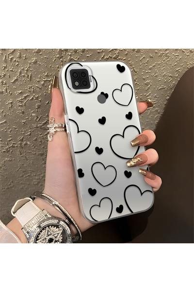 CHICASELUX Black Striped Silicone Case Compatible with Poco C31, Featuring a ...