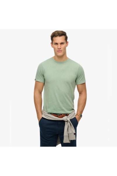 SUPERDRY M1012226A-E8K ΚΛΑΣΙΚΟ ΒΑΣΙΚΟ ΠΛΥΜΕΝΟ ΣΚΥΡΟΛΙΘΙΚΟ
