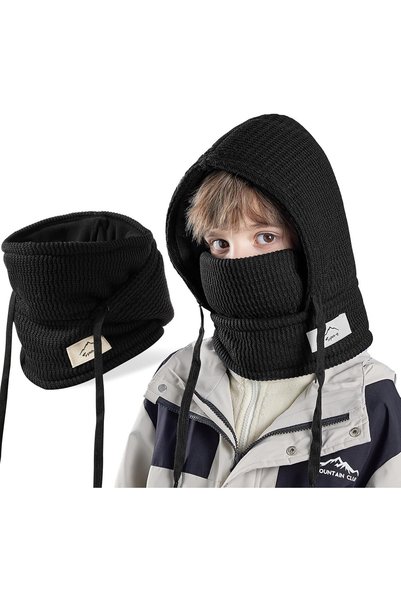 Generic Kids Winter Warm Balaclava Hat 4-10 Years, Multifunctional Double Lay...