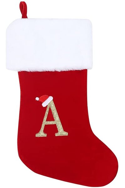 Noonedibs 20 de inci, super moi de pluș, cu monogramă, șosete de Crăciun, rus...