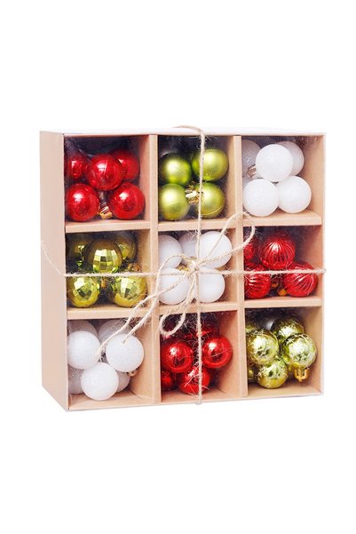 Noonedibs 99PCS Set de decorațiuni de Crăciun rezistente la spargere Globuri ...