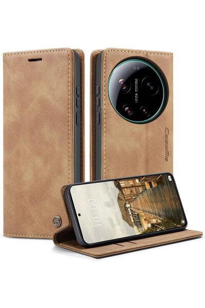 Generic CaseMe Wallet Case for Xiaomi 17 Ultra 5G, Premium Retro PU Leather F...