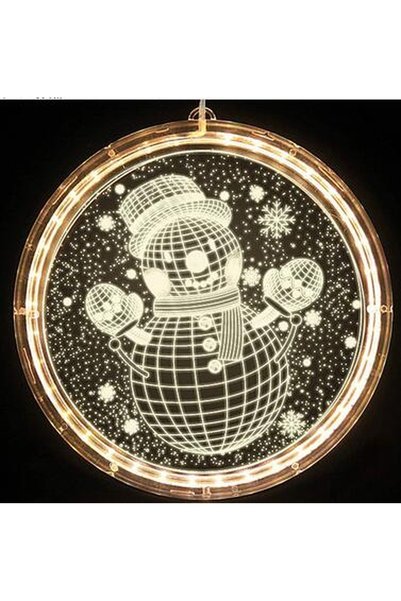 Noonedibs Lumină decorativă de Crăciun pentru fereastră, ghirlande luminoase ...