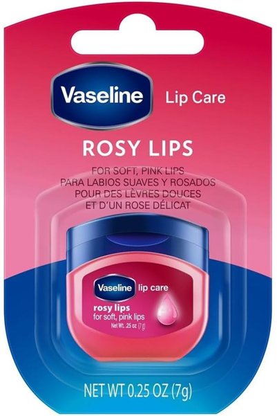 vaseline gluta glow فازلين روزي ليب ثيرابي حجم 0.25 أونصة فازلين روزي ليب ثير...