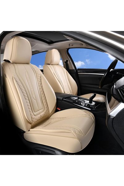 Generic Car Seat Covers for Front Seat, Leather Seat Covers for Cars, Front S...
