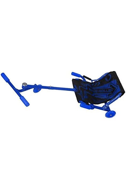 Generic Ground Kid's 3 Wheels Scooter Roller with Canvas Chair (Blue)