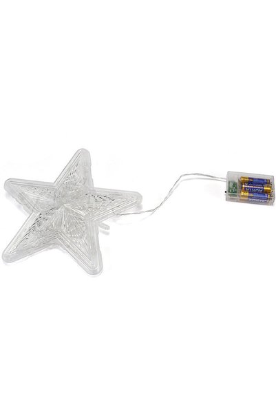 Noonedibs Brad de Crăciun iluminat cu lumini LED, vârf de brad în formă de st...