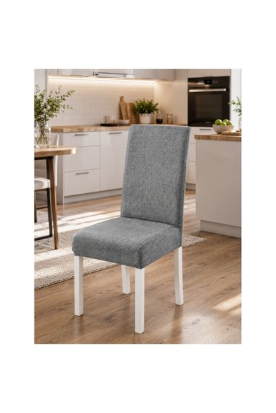 JOJO HOME Set de 6 huse pentru scaune, Jojo Home, Poliester, Fixare elastică,...