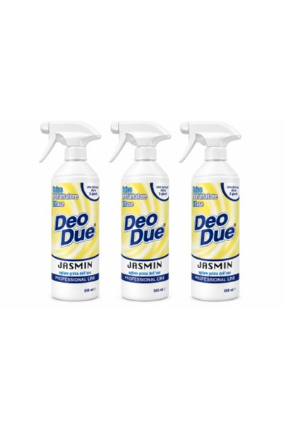 Deo Due Set 3 x Jasmin – Odorizant de aer bifazic profesional, 500 ml/bucată,...