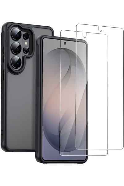 Generic عبوة من قطعتين واقي شاشة 3 في 1 لهاتف سامسونج جالاكسي S26 ألترا 5G