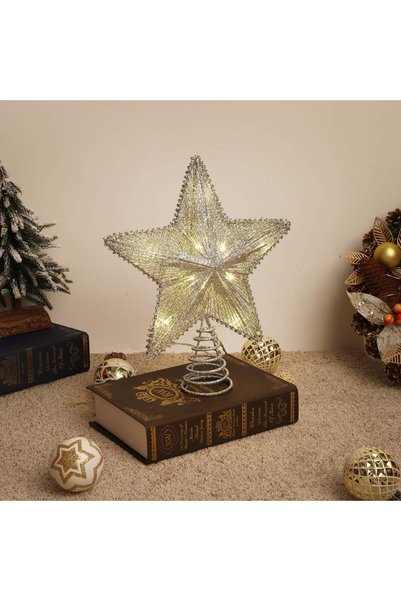 Noonedibs Pălărie de Crăciun cu lumini LED de Crăciun Decorațiune pentru brad...