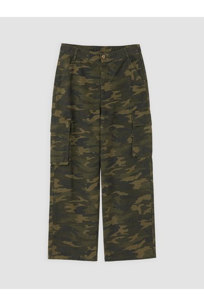LC Waikiki Timeless Clothing & Timeless Choices Camouflage-Printed Boys' Carg...
