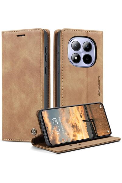 Generic حافظة CaseMe لهاتف Redmi Note 15 Pro 5G، غطاء فاخر من الجلد الصناعي ب...